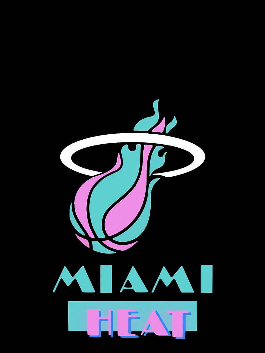 Miami Heat โดย TG133 ไมอามี่ย้อนยุค วอลล์เปเปอร์โทรศัพท์ HD