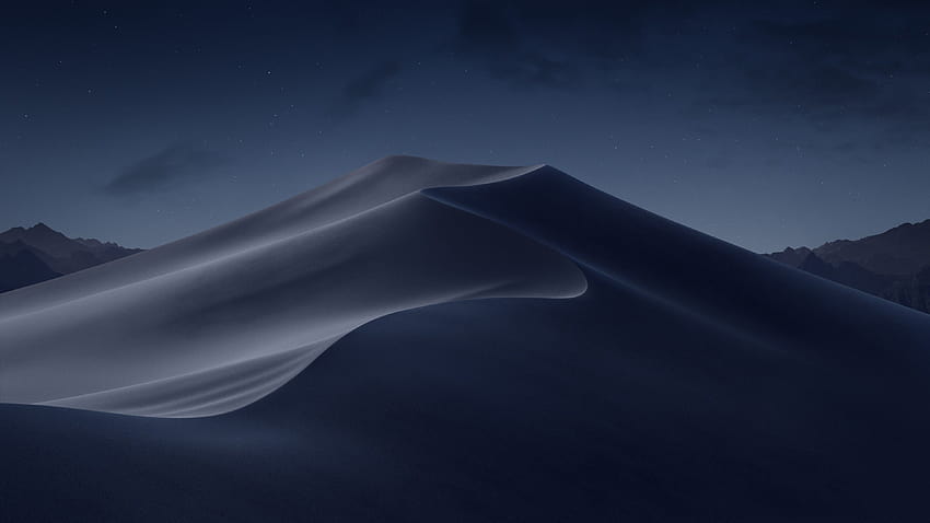 Desert, Dunes, Night, macOS Mojave, Stock, , mojave desert HD wallpaper