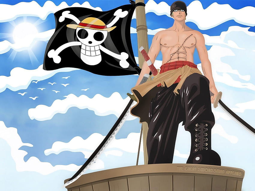 One Piece Pirate Flag HD wallpaper