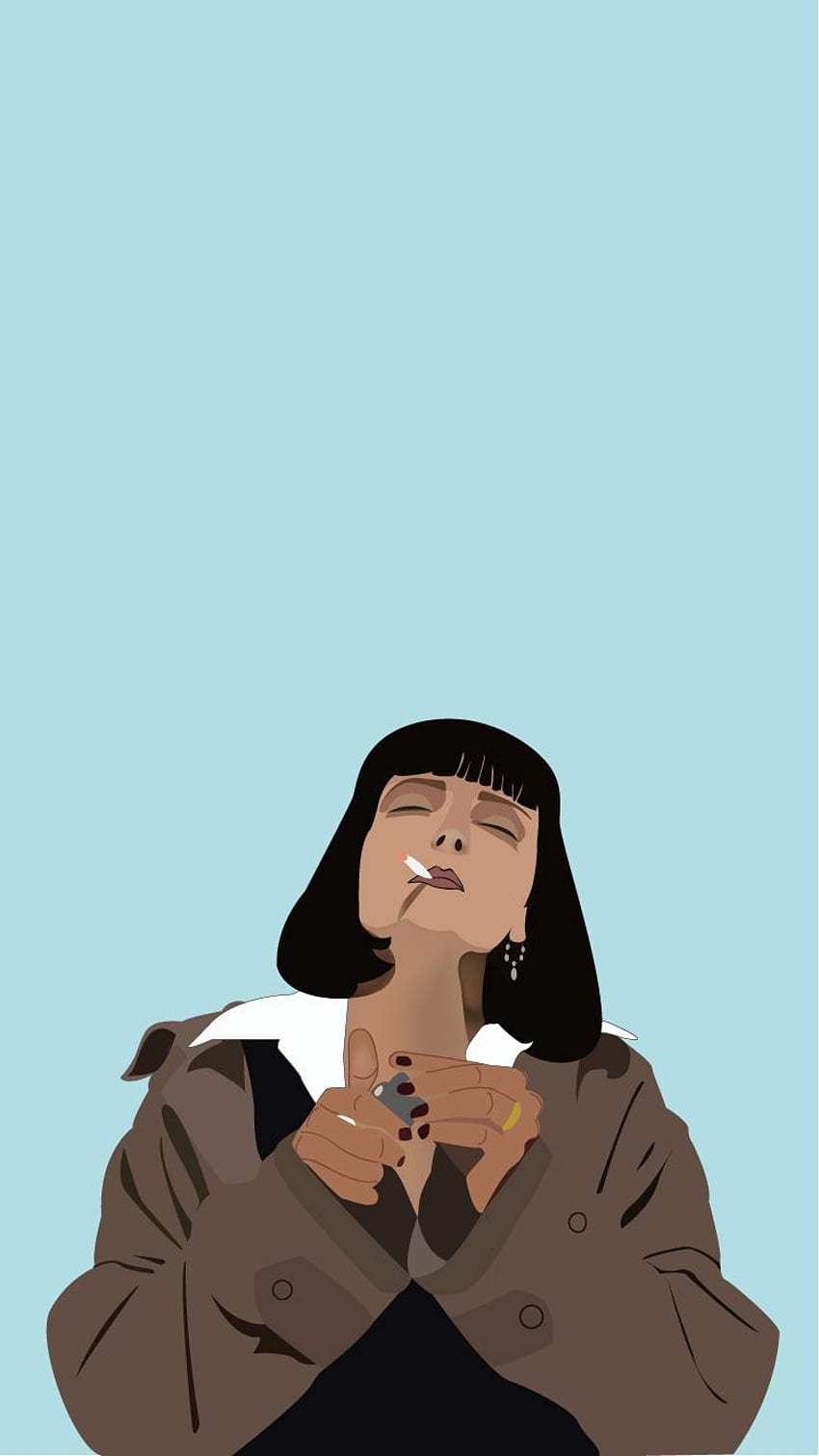 Mia Wallace from Pulp Fiction on Behance, mia wallace phone HD phone wallpaper