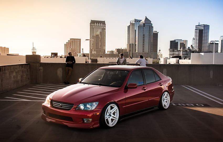 turbo, lexus, red, japan, toyota, jdm, tuning, low, height, is200, stance, is300, roof, rs200, XE10, as200 , section toyota HD wallpaper