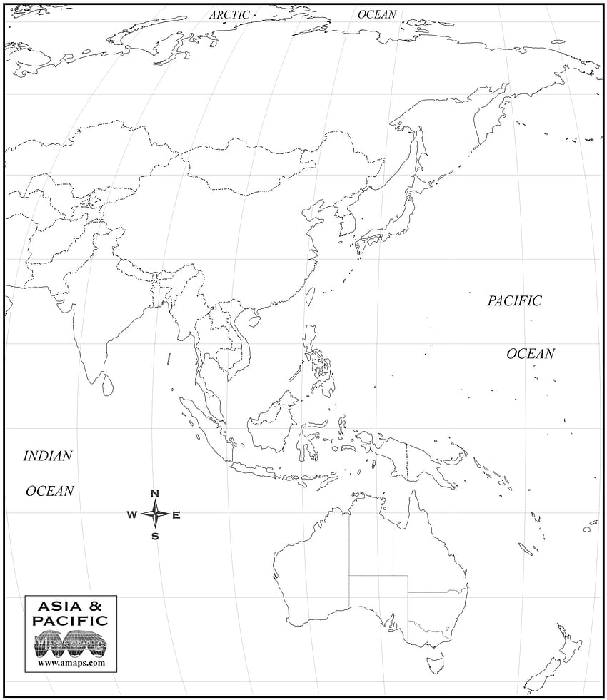 MAPA DA ÁSIA OCEANIA Papel de parede de celular HD