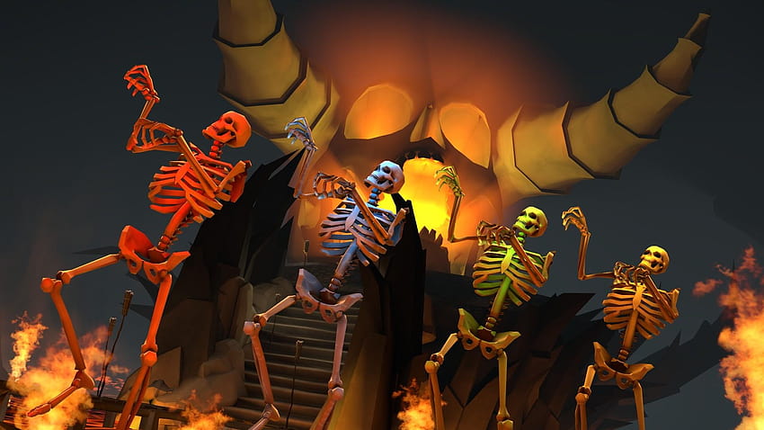 6 Scary Skeleton โครงกระดูกที่น่ากลัวเหมือนผี วอลล์เปเปอร์ HD