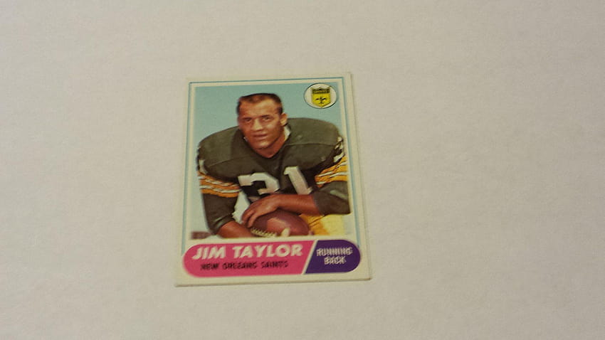 1968 Topps Jim Taylor single football card HD wallpaper