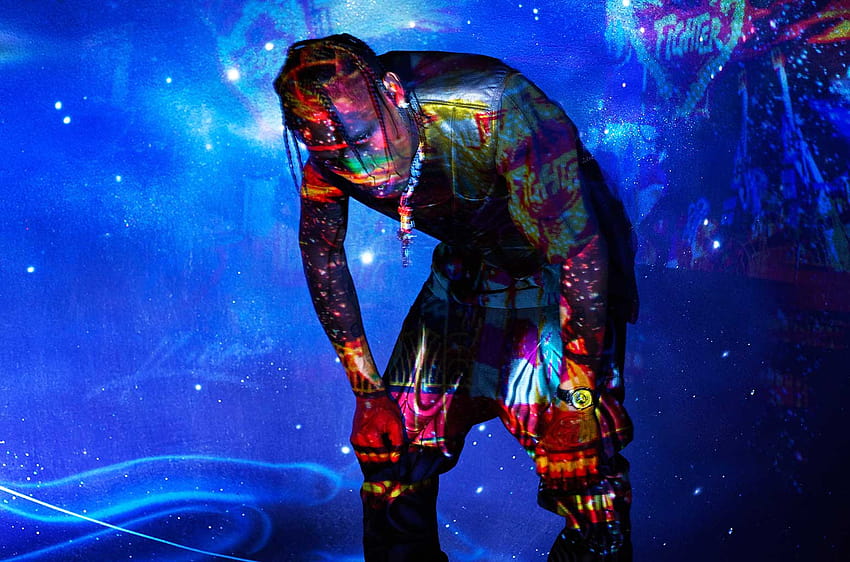 'Astroworld' de Travis Scott lleva a los oyentes a una droga, modo enfermo fondo de pantalla