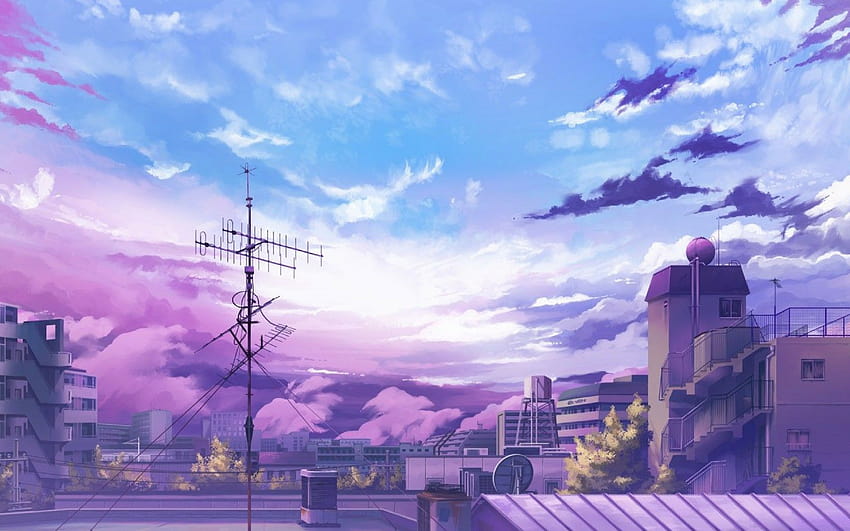 1920x1200 Anime City Resolution , Backgrounds, and 高画質の壁紙