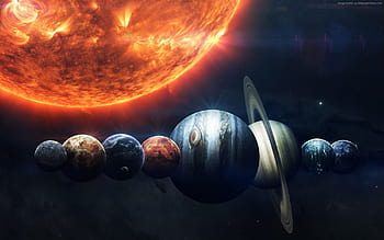 Wallpaper Balls, Planets, The planet, Our Planet, Our Happy Family for  mobile and desktop, section рендеринг, resolution 2560x1440 - download