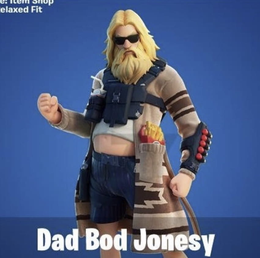Dad Bod Jonesy Fortnite HD wallpaper