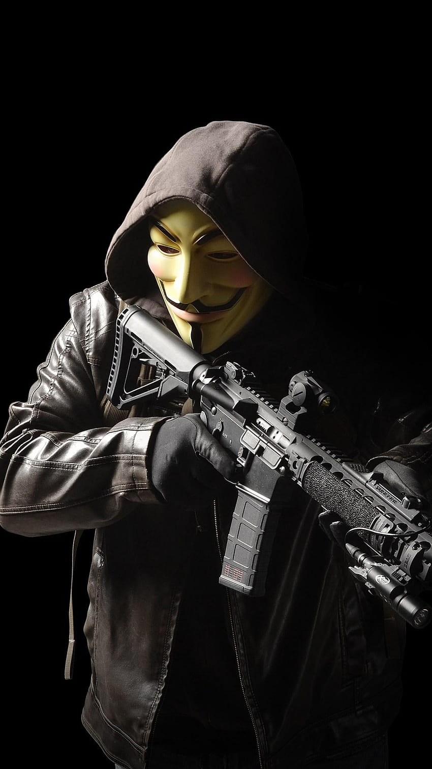 Anonymous Mobile, hacker iphone anônimo Papel de parede de celular HD