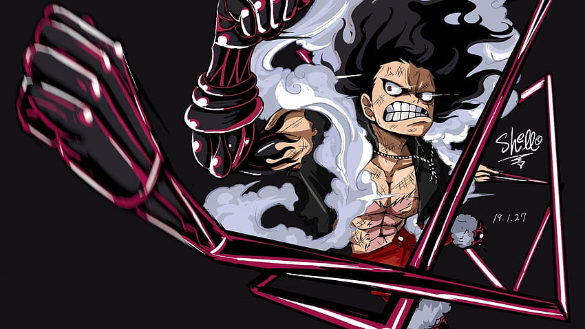 2560x1440 Monkey D. Luffy, One Piece, Fist, Angry HD тапет