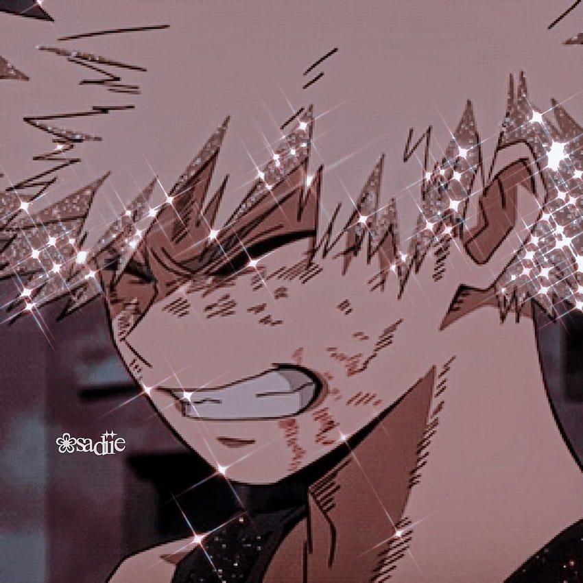 bakugou #myheroacademia #anime #animeaesthetic #icon #glitter #sparkle