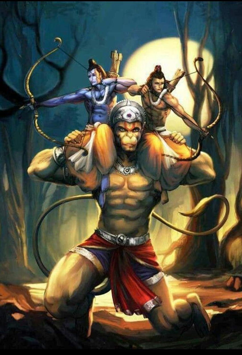 Hanuman-Handy-Cartoon HD-Handy-Hintergrundbild