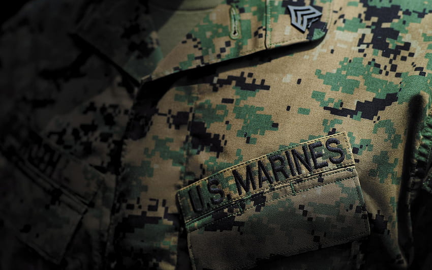 35 arrière-plans militaires Uniform Camouflage Marines 1340, uniformes militaires américains Fond d'écran HD