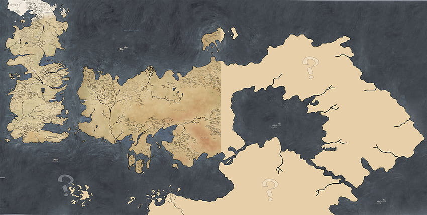 Игра на тронове Карта на Вестерос и Есос, карта на Вестерос HD тапет