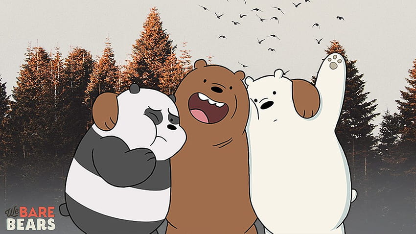 4 We Bare Bears and Backgrounds, aesthetic laptop we bare bears HD wallpaper