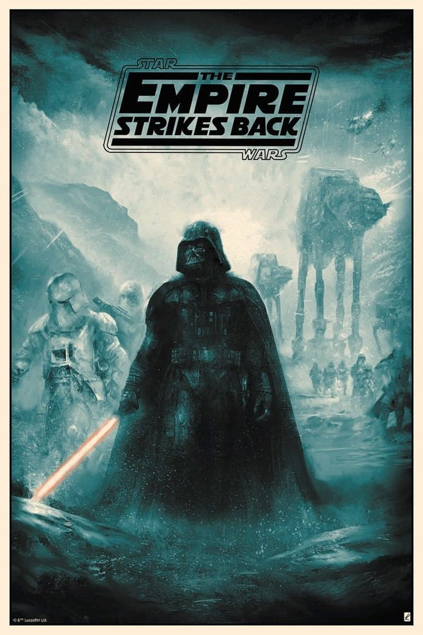 Star Wars: Empire Strikes Back von Karl Fitzgerald auf ArtStation, Empire schlägt zurück zum 40. Jahrestag HD-Handy-Hintergrundbild