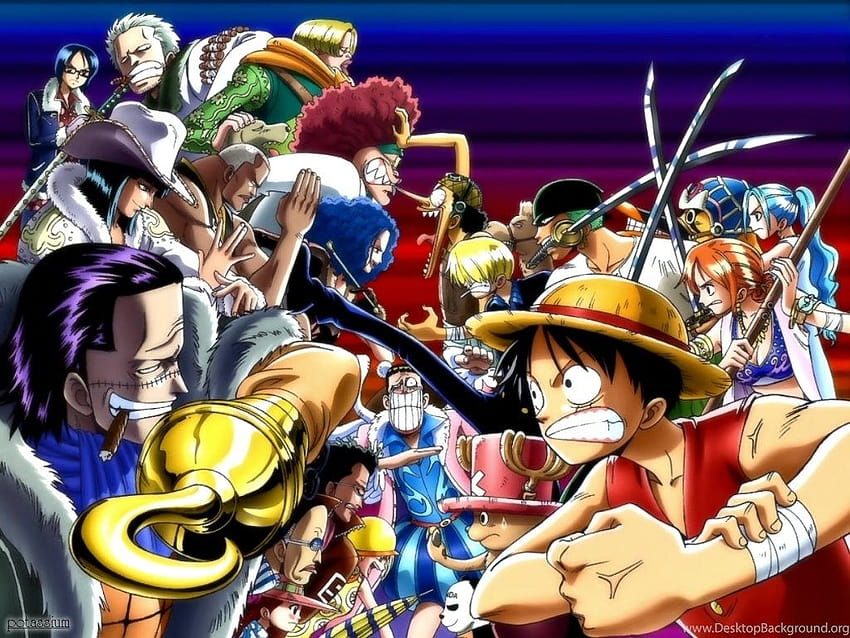 One Piece Wszystkie postacie Anime Design Hej tła, jednoczęściowe postacie Tapeta HD