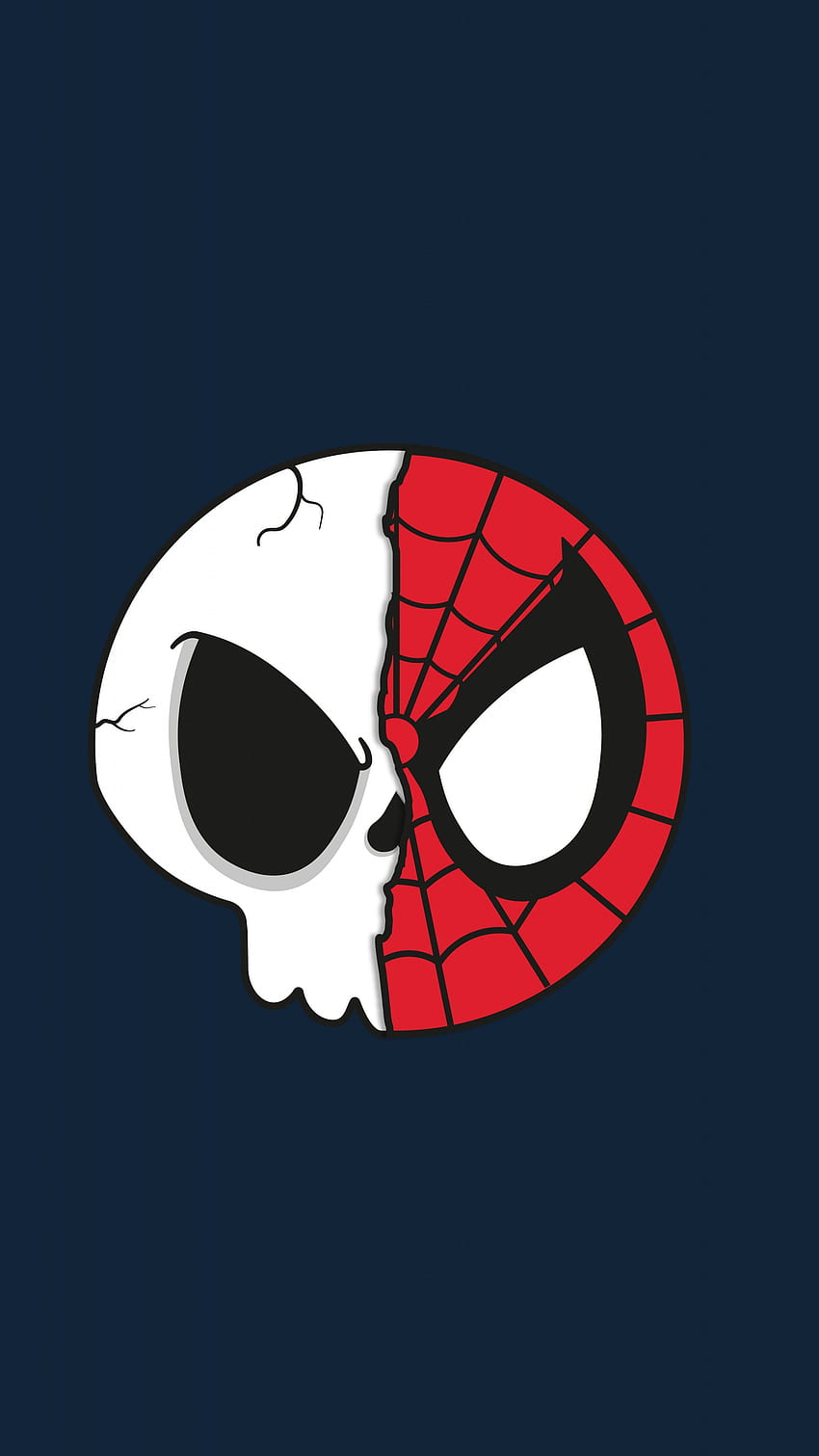 2160x3840 Spider skull, superhero, spider, spider man minimal mobile HD  phone wallpaper | Pxfuel