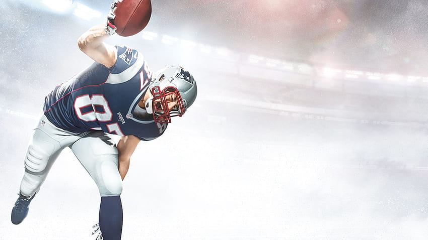 Gronk bahnt sich seinen Weg an die Spitze der Tight-End-Rangliste von „Madden NFL 17“. HD-Hintergrundbild