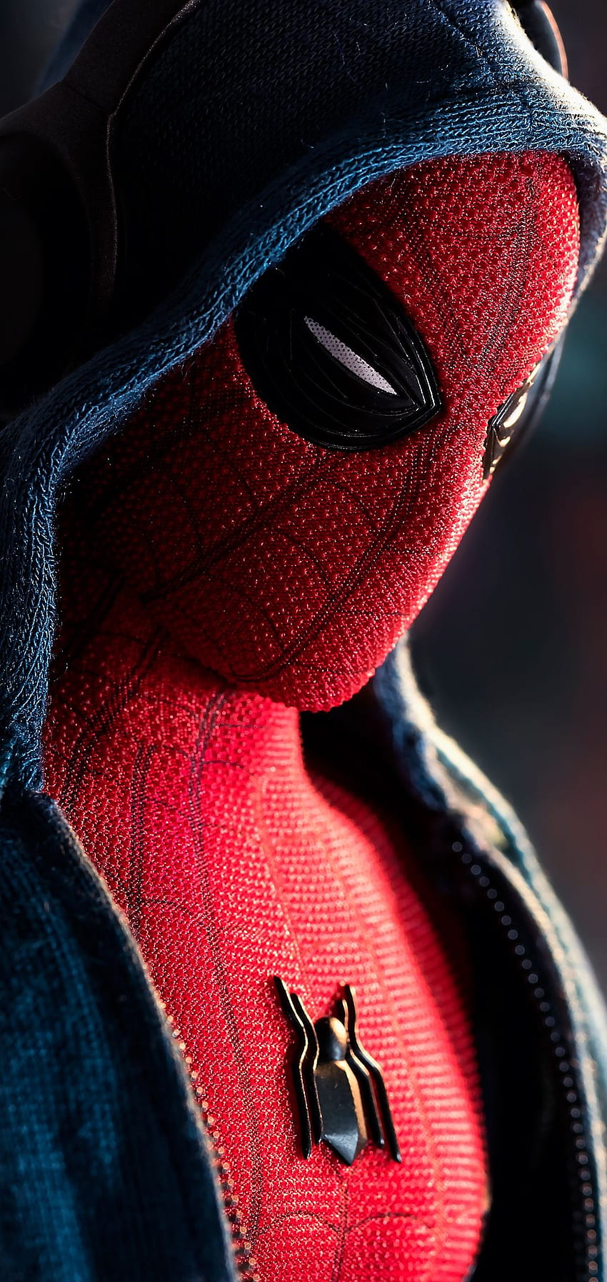 Spiderman encapuchado, superhéroe encapuchado fondo de pantalla del teléfono