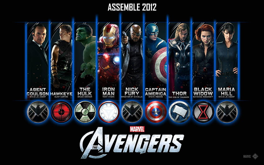Najlepszych 6 młodych Avengersów na biodrach, członków Avengers Tapeta HD