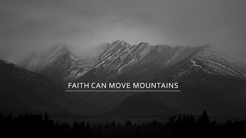IMAN PATUTLAH DIUJI, faith can move mountains HD wallpaper