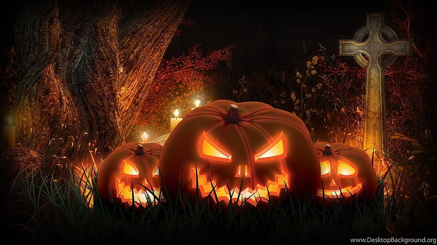 Halloween-Kürbis , Halloween-schirmschoner ... Hintergründe, 1920x1080 Halloween-Kürbis HD-Hintergrundbild