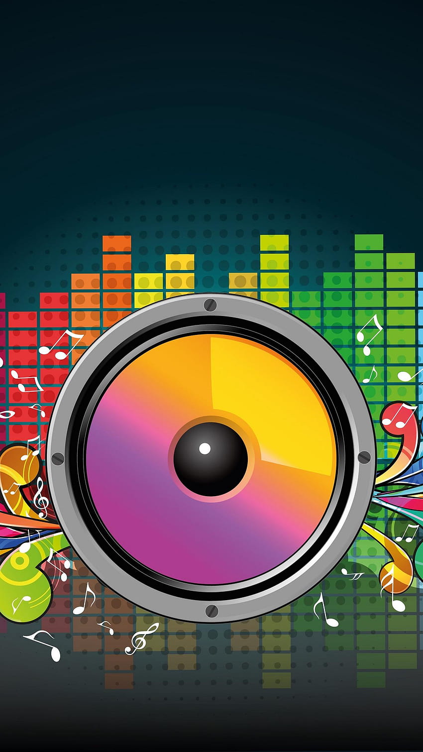 1350x2400 Lautsprecher, Equalizer, Musical, Grafik-Equalizer für iPhone HD-Handy-Hintergrundbild