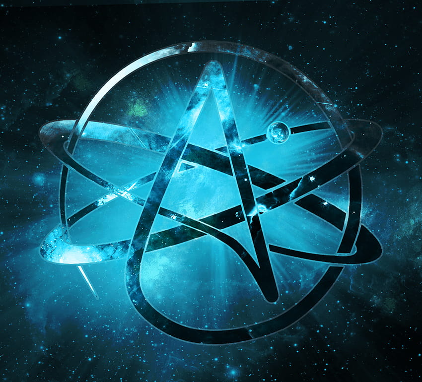 Атеистичен знак от BogsBinny420, атеистичен символ HD тапет