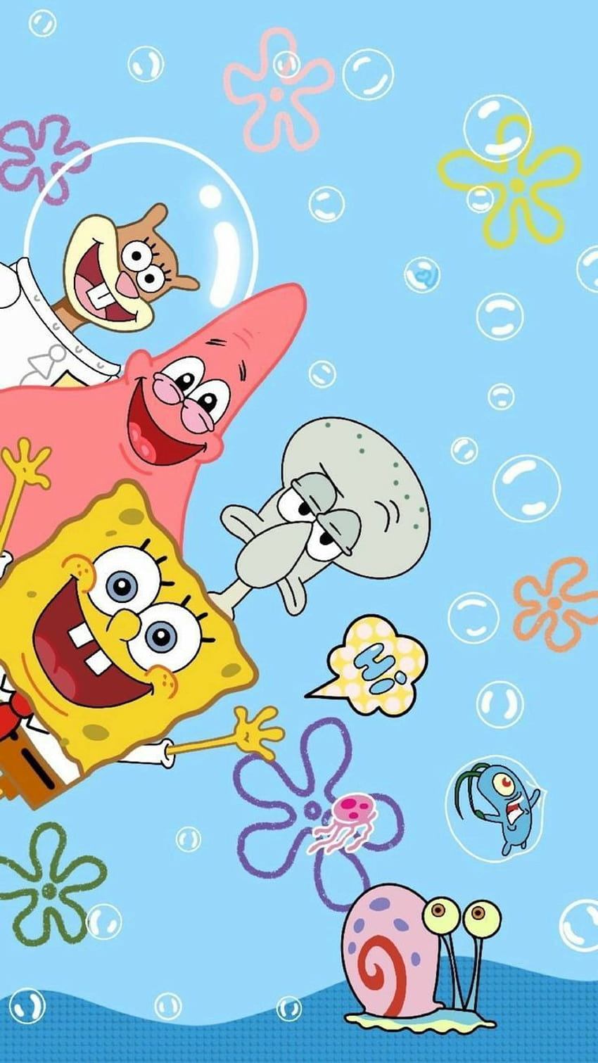 drippy spongebob HD phone wallpaper