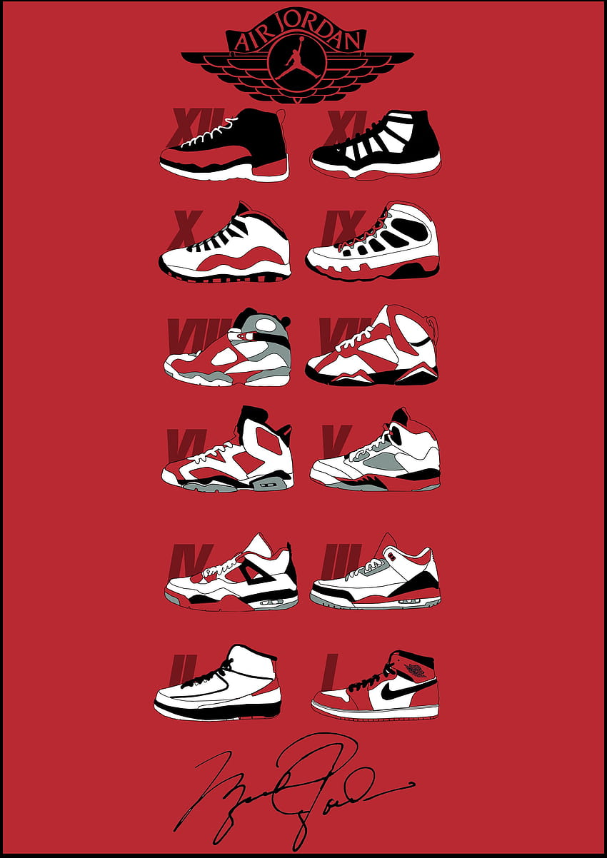 Карикатура Обувки Nike, карикатура на маратонки HD тапет за телефон
