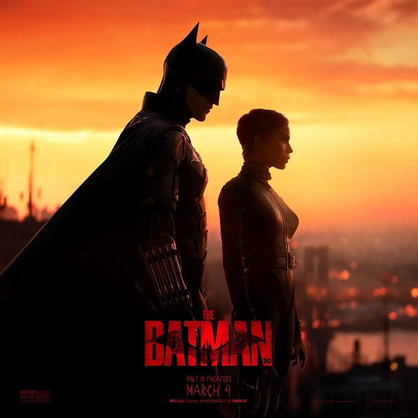 新しい「バットマン」ポスターは、バットマンがロマンチックな夜明けの散歩、無精ひげ、バットマンのポスターを楽しむことを示唆しています 2022 HD電話の壁紙