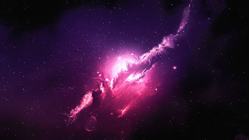 Pink Outer Space, rose nebulosa HD wallpaper
