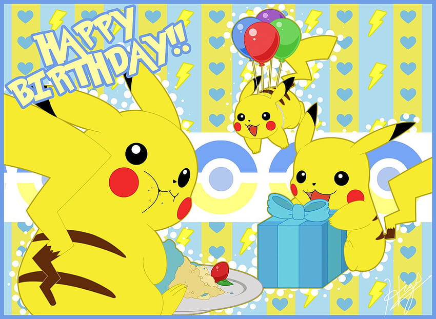 Joyeux anniversaire pour Lylakdoll, pokemon birtay Fond d'écran HD