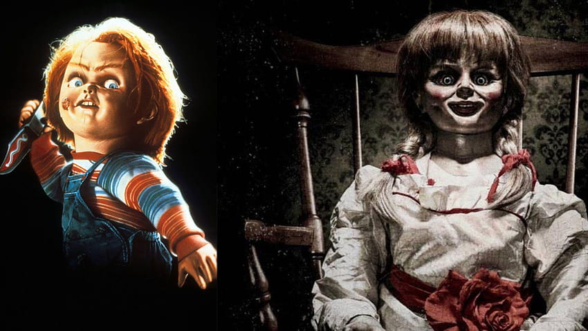 Annabelle kontra Chucky: Której przerażającej lalki powinieneś się najbardziej bać, przerażające lalki Tapeta HD