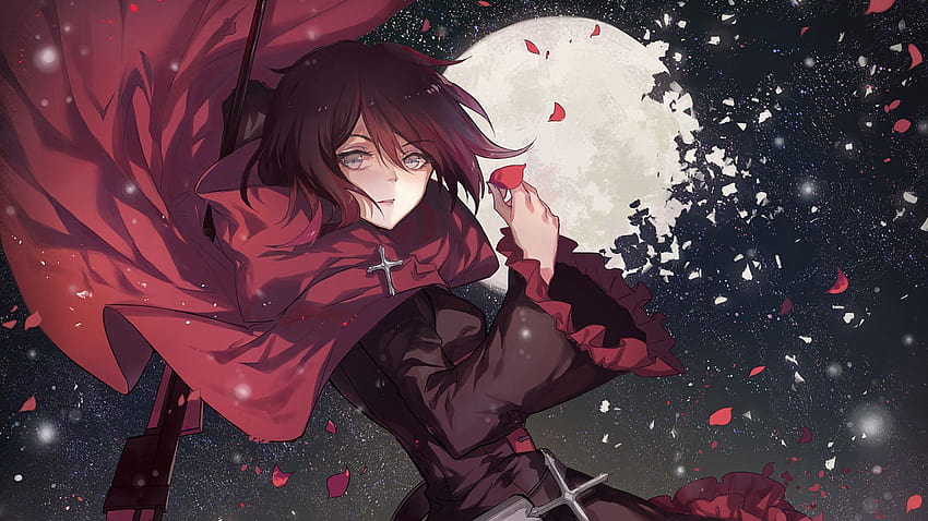Anime RWBY Ruby Rose, anime rubin Tapeta HD