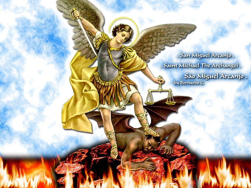 Saint Michael Malaikat Agung oleh bernardoc, malaikat michael Wallpaper HD