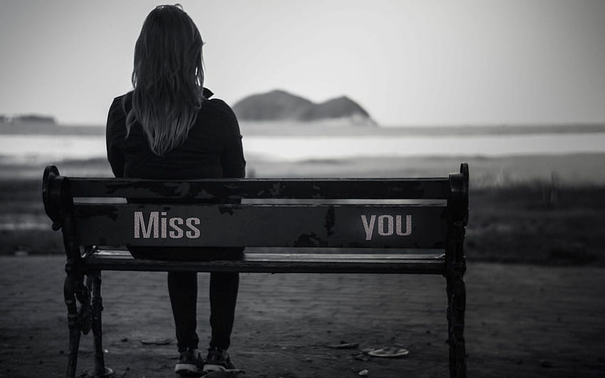 Gadis duduk sendirian Breakup for Facebook – Ultra High Wallpaper HD