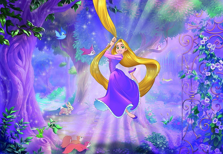 368x254cm Tangled Rapunzel стенопис гигантски плакат Disney HD тапет
