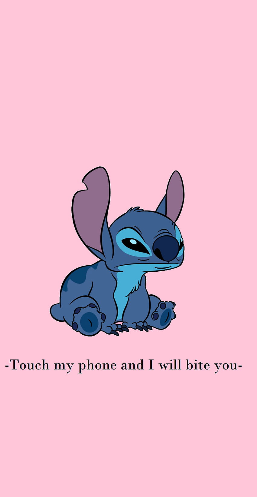 Estética Stitch Cartoon publicado por Zoey Thompson, puntada rosa fondo de pantalla del teléfono