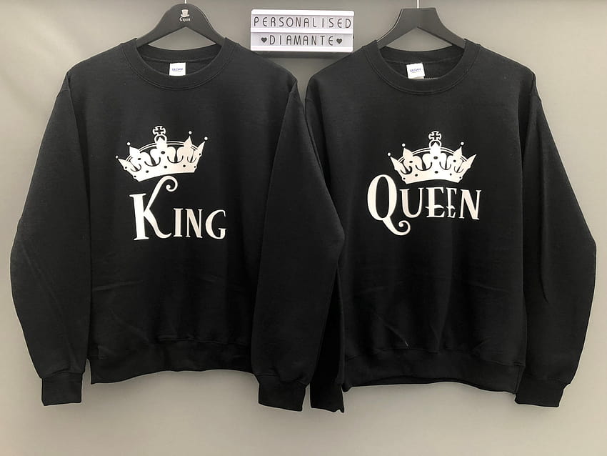 King and Queen sweatshirts, his and hers sweatshirts, Mr and Mrs  sweatshirts, wedding gift, mat HD wallpaper | Pxfuel
