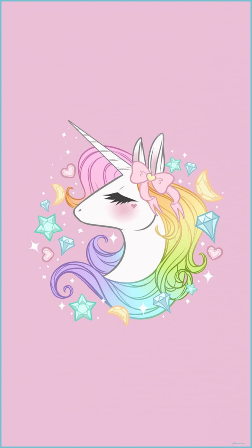 Unicorn Unicorn Cute, Unicorn Backgrounds, Pink, еднорози с цветя HD тапет за телефон