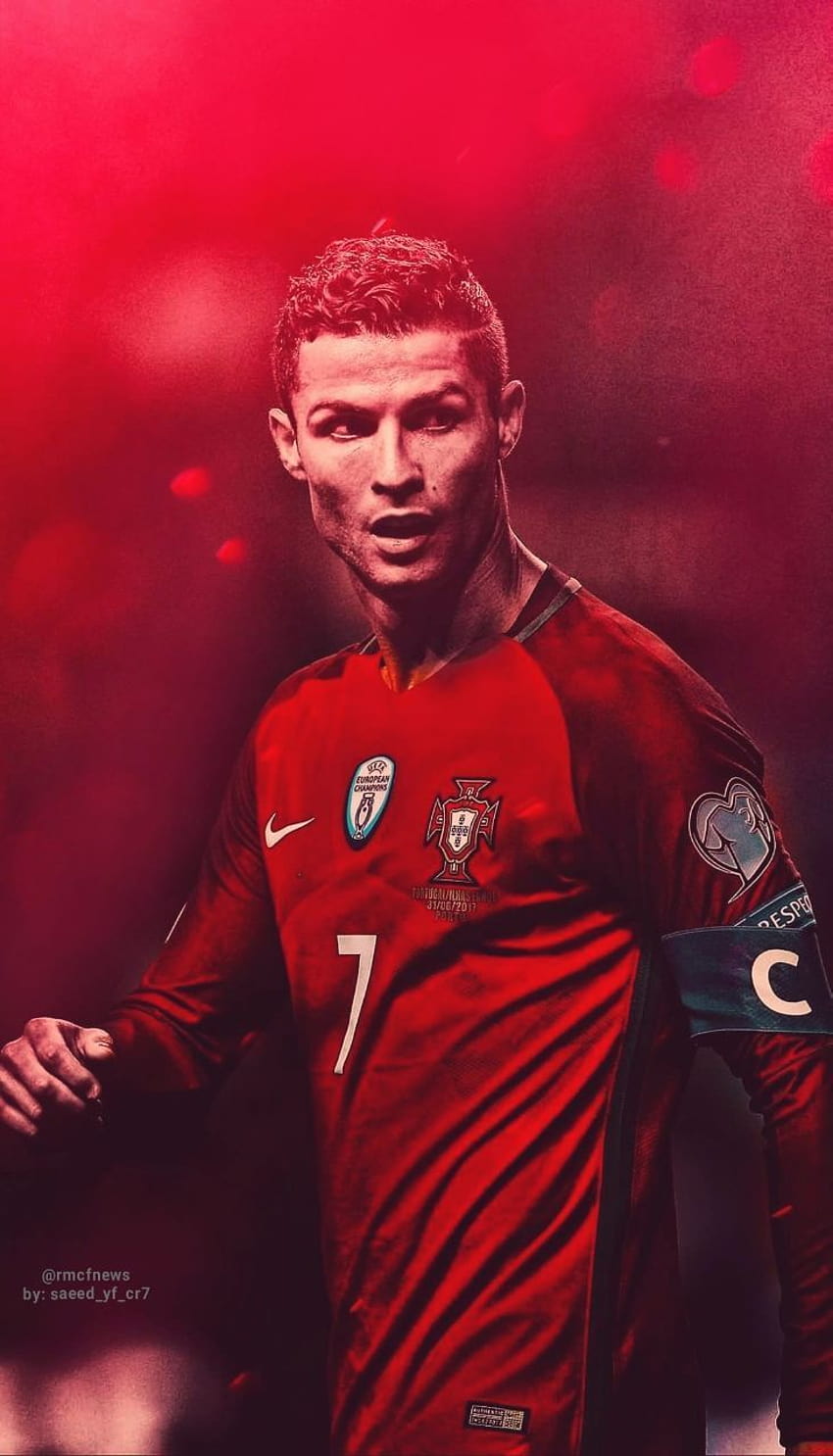Rotes Portugal-Heimtrikot, Ronaldo-Rot HD-Handy-Hintergrundbild