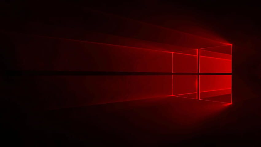 Windows 10 rosso, Windows 10 rosso Sfondo HD