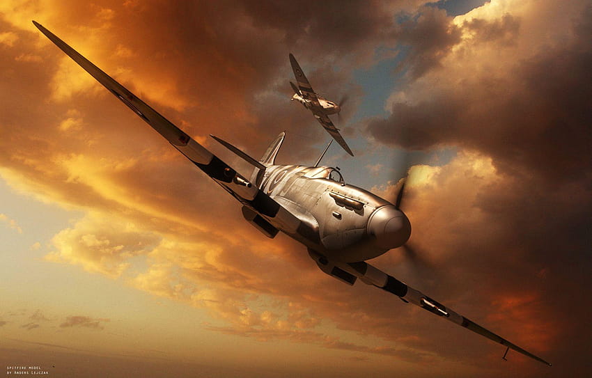 spitfire plane HD wallpaper