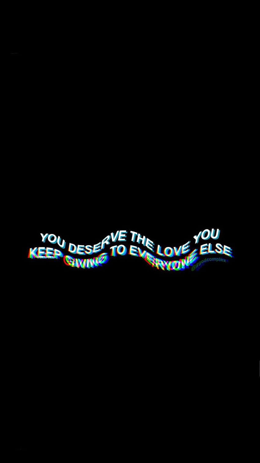 Sad Aesthetic , Glitch Text • For You, cute text HD phone wallpaper ...