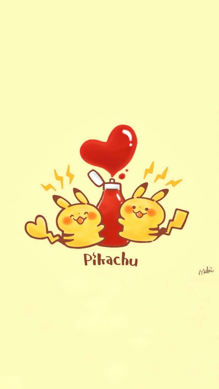 Pikachu loves ketchup as much as I do, pikachu eating HD phone wallpaper
