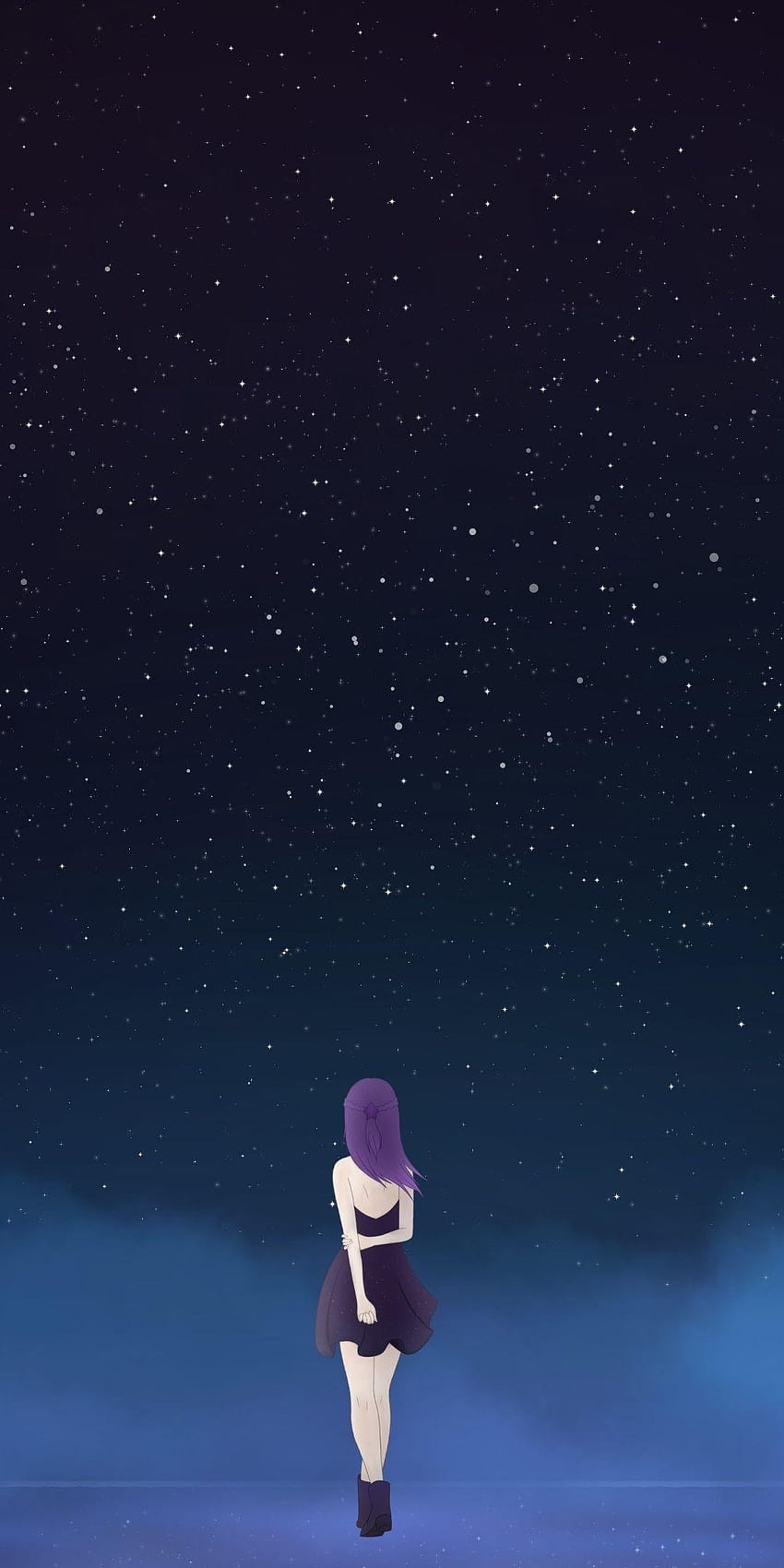 Pin on Anime, minimal starry HD phone wallpaper