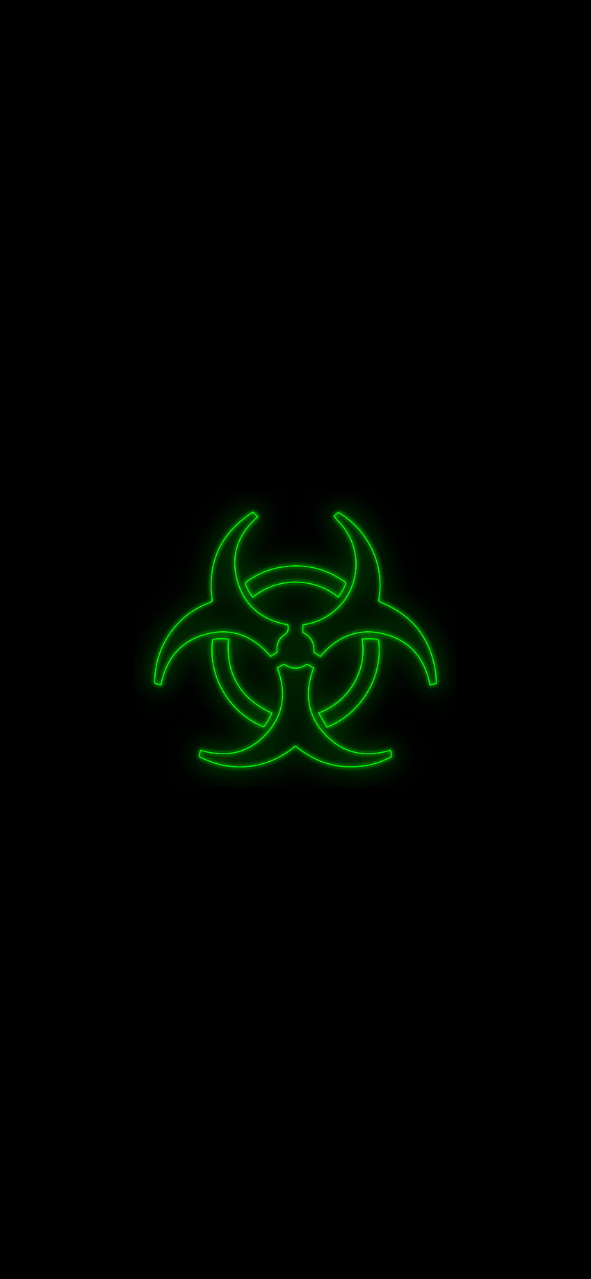 black oled ,green,symbol,font,technology,logo,graphics,neon,emblem, oled green HD phone wallpaper