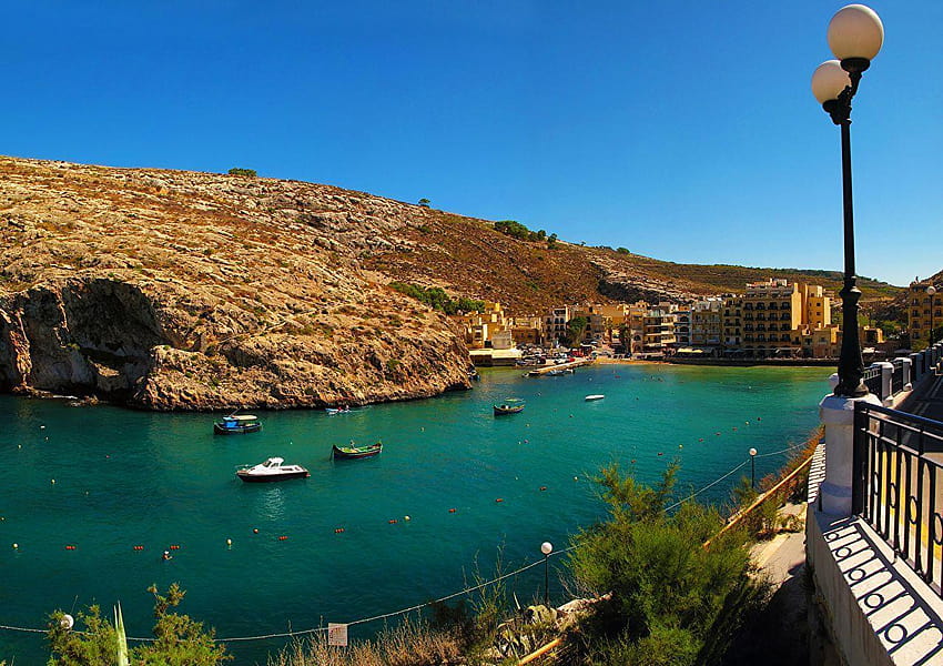 Malta Munxar Landschaft Flüsse Städte HD-Hintergrundbild